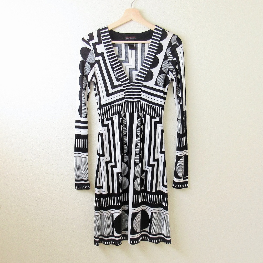 Custo Barcelona • Geometric A-Line Dress